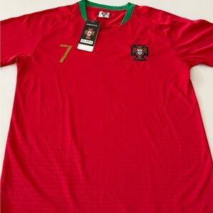 Portugal Soccer Jersey #7‎ Ronaldo Size 30 Small New With Tag